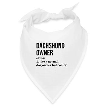 Dackel Dackel Dackel - Bandana - Weiß - Vorne