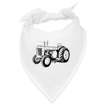 Model R Traktor - Bandana - Weiß - Vorne