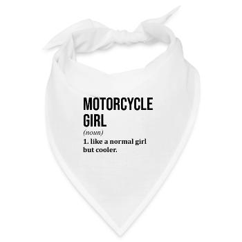 Motorrad Motorrad Motorrad Motorrad - Bandana - Weiß - Vorne