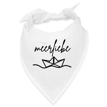 meerliebe schiff - Bandana - Weiß - Vorne