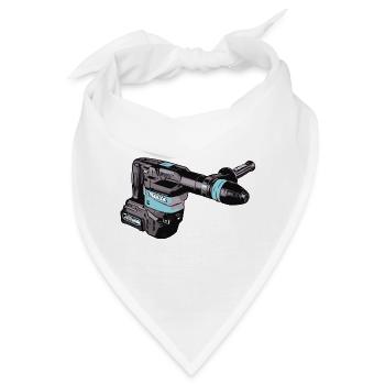 Akku-Stemmhammer - Bandana - Weiß - Vorne