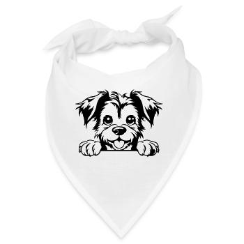 Yorkshire Terrier - Bandana - Weiß - Vorne