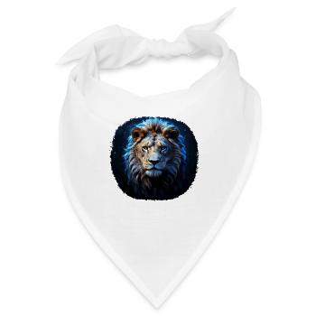 Sternzeichen Löwe - Bandana - Weiß - Vorne