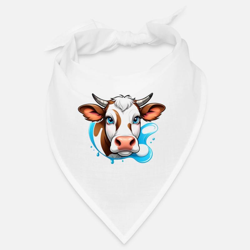 Breloque Vache des Alpes Bandana
