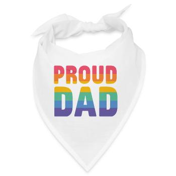 LGBT Pride Month - Stolzer Vater - Bandana - Weiß - Vorne
