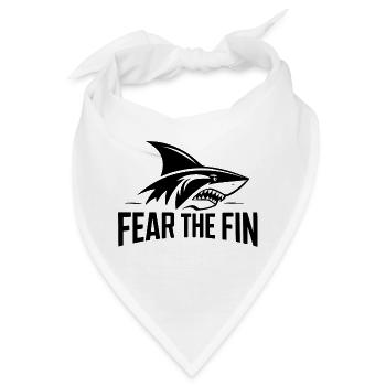 FÜRCHTE DIE FLOSSE - Bandana - Weiß - Vorne