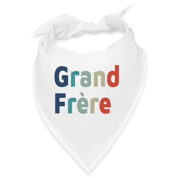 Geburt, großer Bruder, großer Sohn - Bandana - Weiß - Vorne