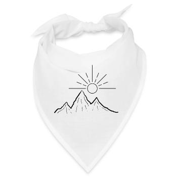 BergSonne - Bandana - Weiß - Vorne