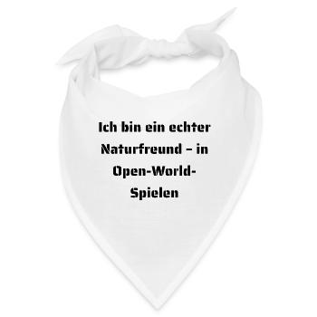 Typisch-Gamer - Bandana - Weiß - Vorne