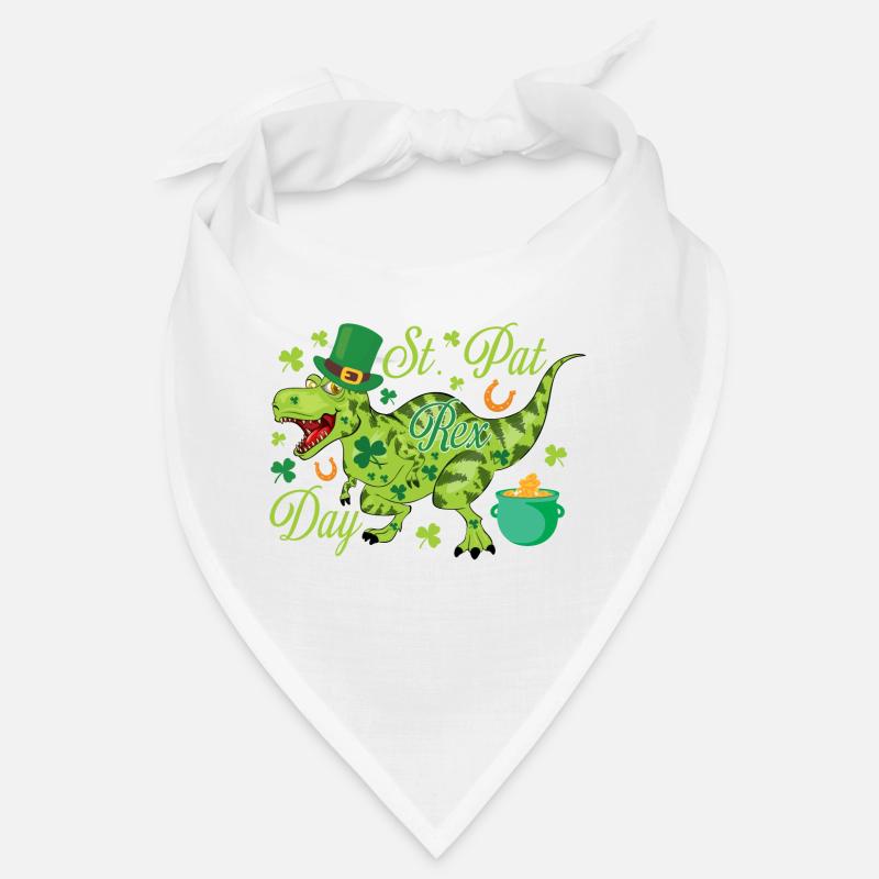 St. Patrick's Day T-Rex Bandana