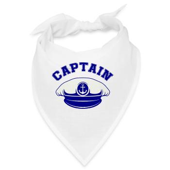 matrosen mütze captain - Bandana - Weiß - Vorne