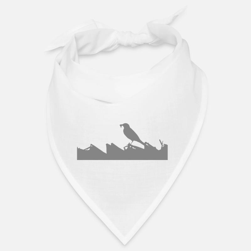 Superkraft: Bachstelze - Bandana - Weiß