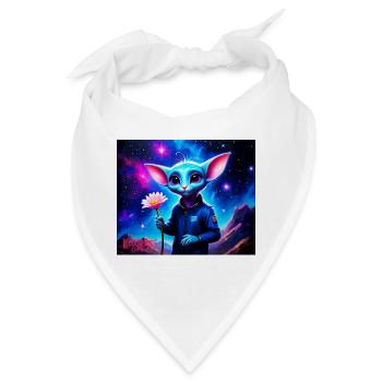 Wonky Maus - Bandana - Weiß - Vorne
