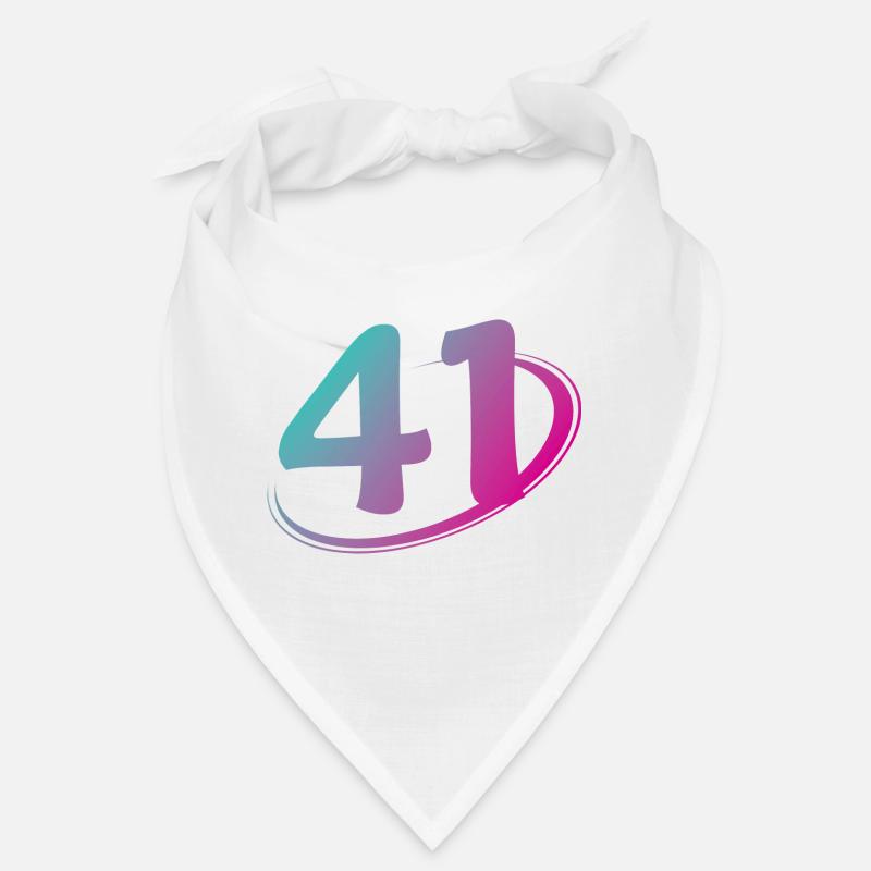 Numéro 41 multicolore Bandana
