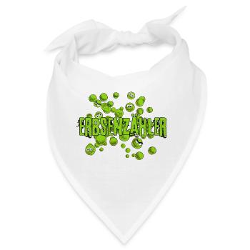 Erbsenzähler mrs Erdnuss grün fun comic - Bandana - Weiß - Vorne