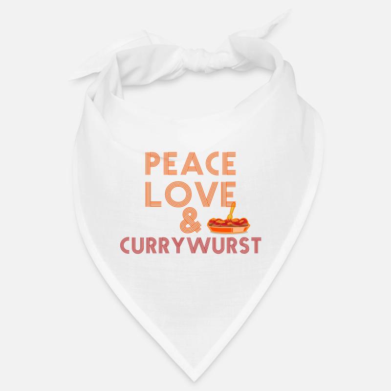 Peace, Love & Currywurst Bandana