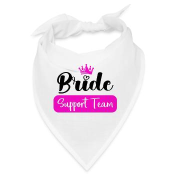 bride support team - Bandana - Weiß - Vorne