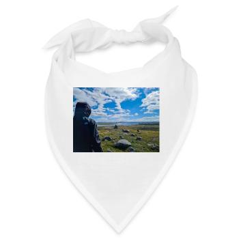 Fernweh - Sehnsucht nach Weite - Bandana - Weiß - Vorne