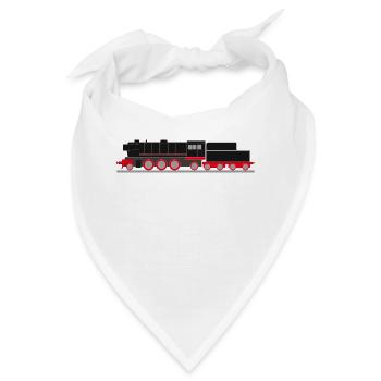 Dampflok - Bandana - Weiß - Vorne