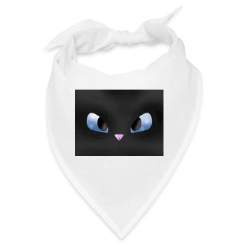 Der schaurige Blick - Bandana - Weiß - Vorne