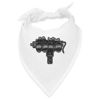 Uzi Graffiti Asik Throwup - Bandana - Weiß - Vorne