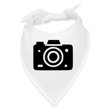 Kamera - Bandana - Weiß - Vorne