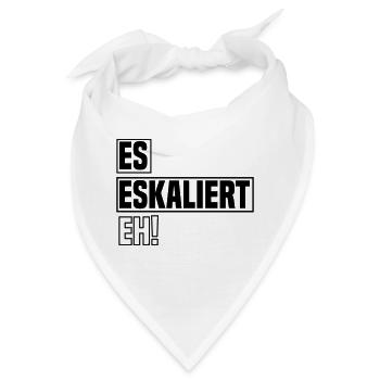 es eskaliert eh - Bandana - Weiß - Vorne