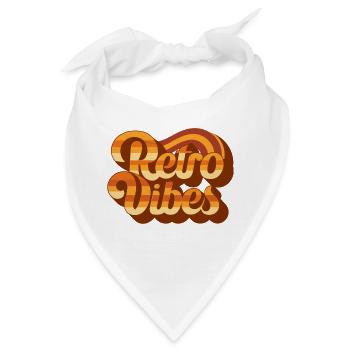 Retro-Vibes - Bandana - Weiß - Vorne