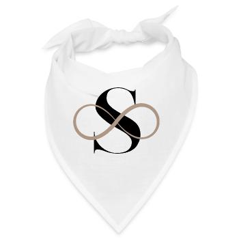 Unendlicher Buchstabe s - Bandana - Weiß - Vorne