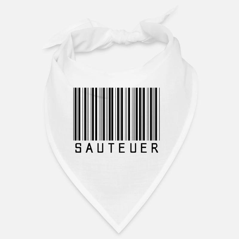 Strichcode "SAUTEUER" black/schwarz Bandana