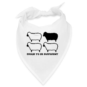 DIFFERENT SHEEP - 1C - Bandana - Weiß - Vorne