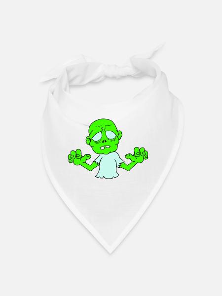 Zombie - Bandana - Weiß - Vorne