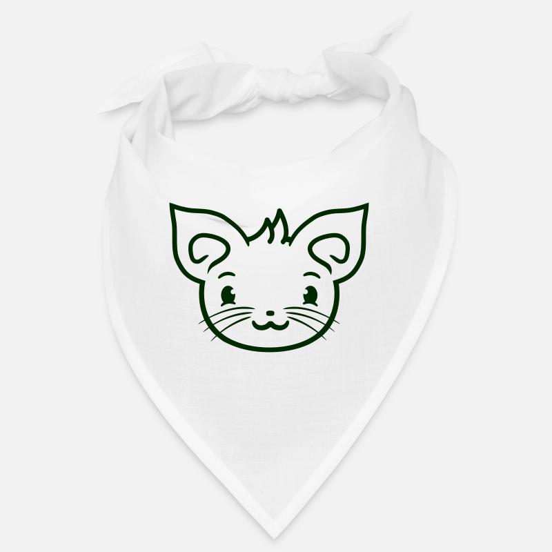 Cute Cat Looks Happy Smiling Kitten Fun Bandana