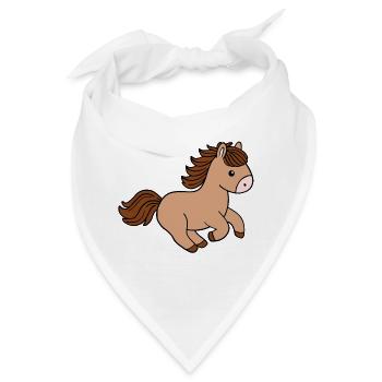 Pferd - Bandana - Weiß - Vorne
