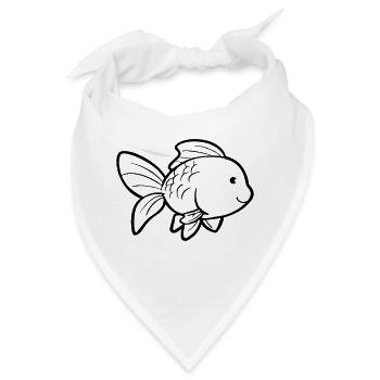 Goldfisch - Bandana - Weiß - Vorne