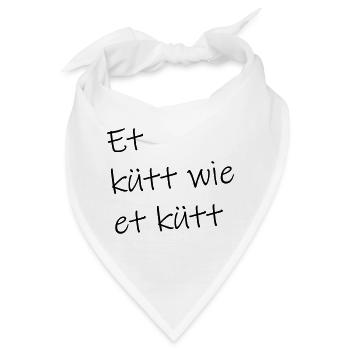 Et kütt wie et kütt - Bandana - Weiß - Vorne