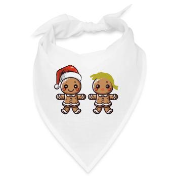 lebkuchen paar - Bandana - Weiß - Vorne