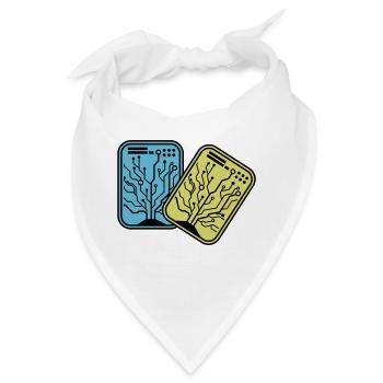 Micro Chip - Bandana - Weiß - Vorne