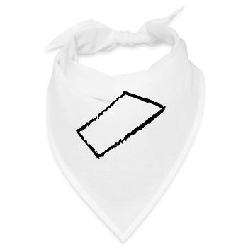 rechteck - Bandana - Weiß - Vorne