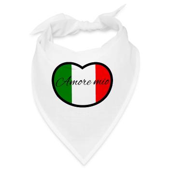 Italia amore mio - Bandana - Weiß - Vorne