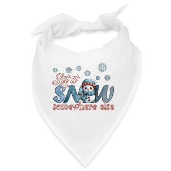 Let it snow - Bandana - Weiß - Vorne