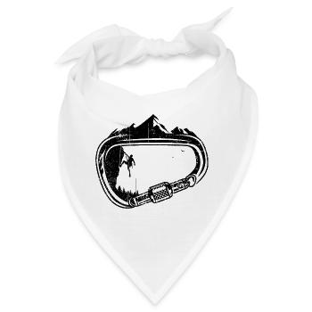Karabiner-Spitzen - Bandana - Weiß - Vorne