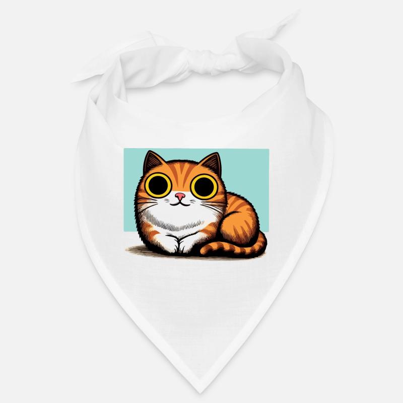 Chat mignon avec de grands yeux Bandana