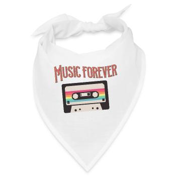 Music forever - Bandana - Weiß - Vorne