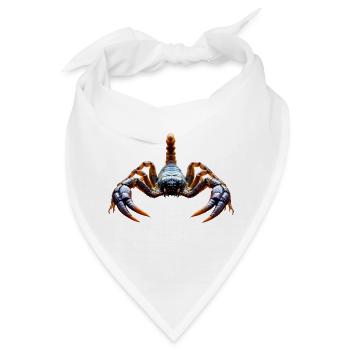 Scorpion claws stinger exoskeleton segment animal - Bandana - Weiß - Vorne