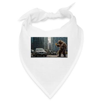 Bär Apokalypse Bier - Bandana - Weiß - Vorne