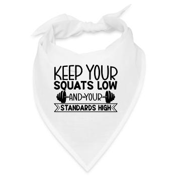 Squat Slow - Bandana - Weiß - Vorne