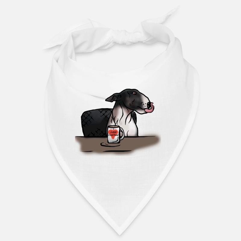 Bull Terrier « J’aime le café » Bandana