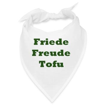 Friede Freude Tofu - Bandana - Weiß - Vorne