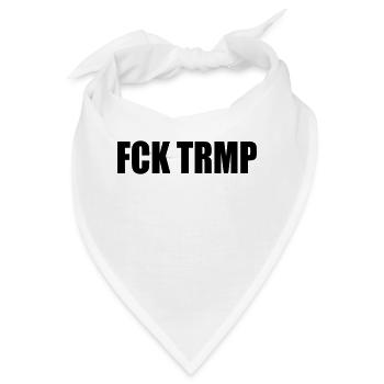 FCK TRMP - Bandana - Weiß - Vorne